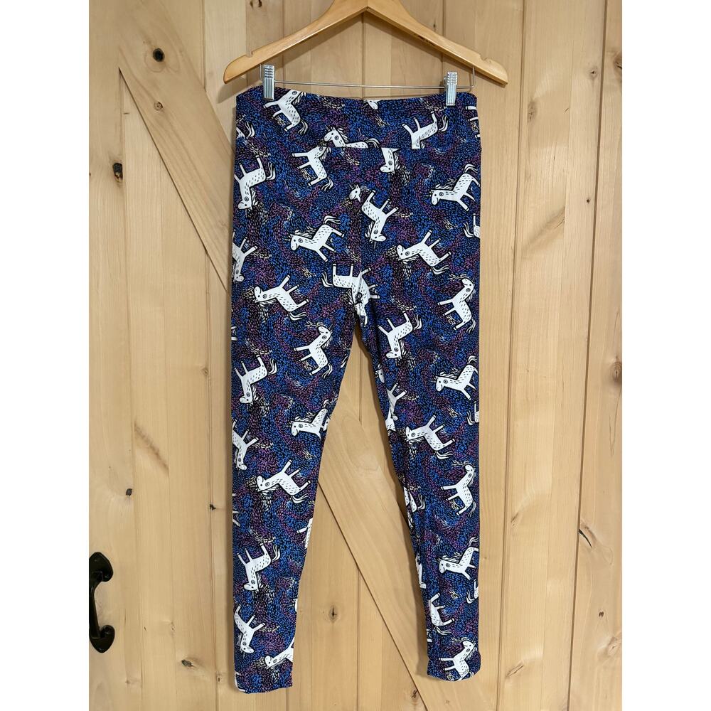 LulaRoe | NWT Unicorn Blue Purple Print Leggings | Size TC (14-24)